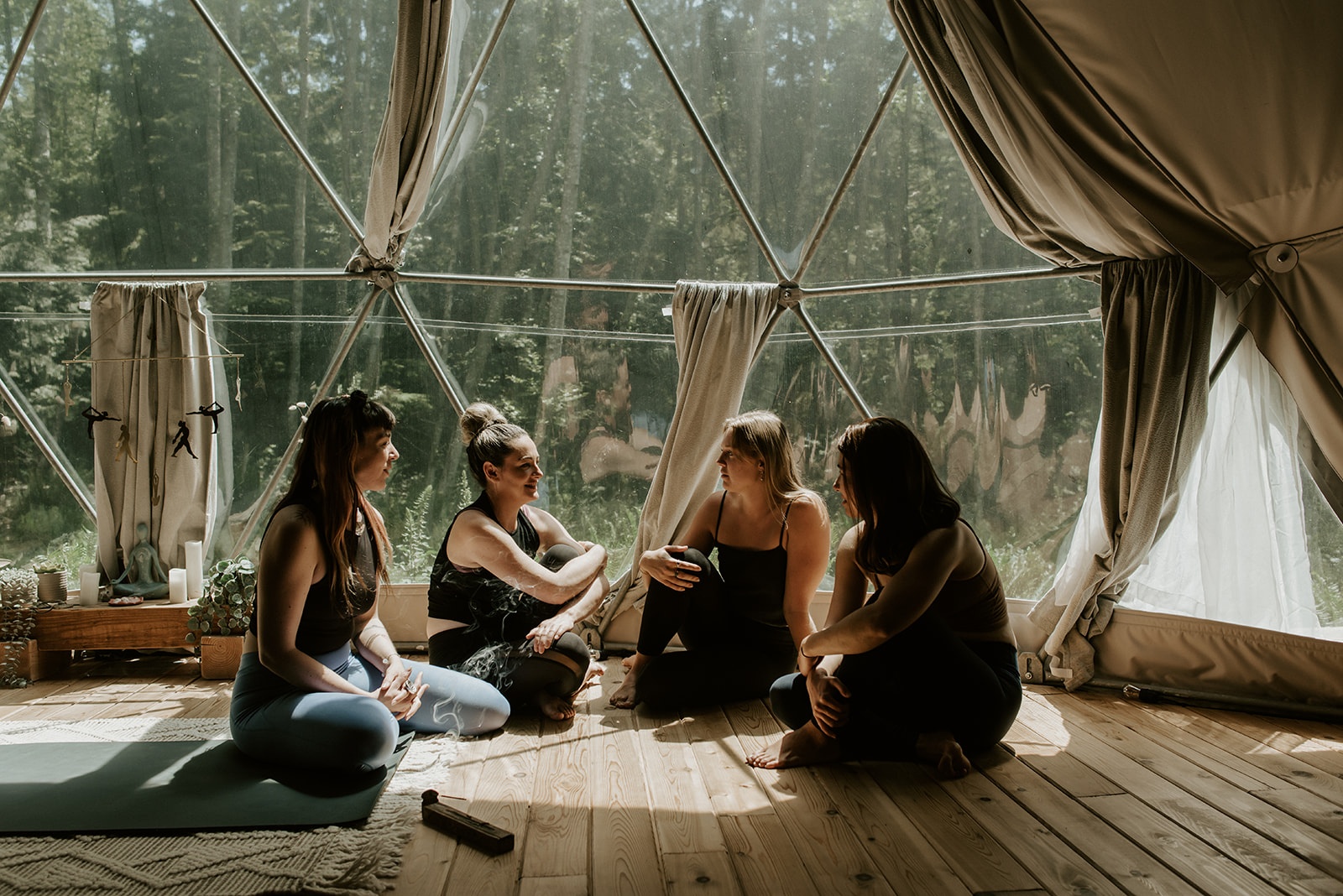 Women's yoga retreat community connection Bowen Island BC